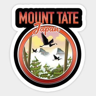 Mount Tate Japan Sticker